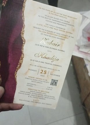 Customized Wedding Cards