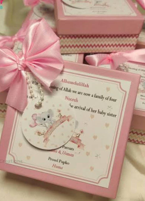 Baby Birth Announcement Boxes in Pakistan | Customized Methai & Sweet Boxes – Lowest Price
