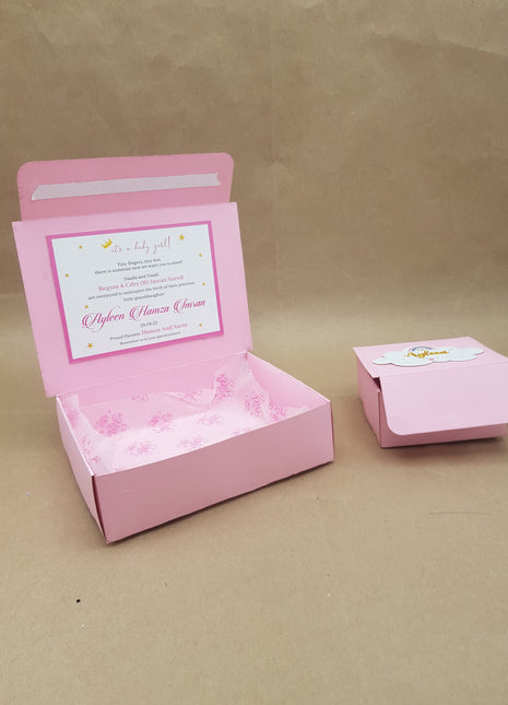Baby Birth Announcement Boxes in Pakistan | Customized Methai & Sweet Boxes – Lowest Price