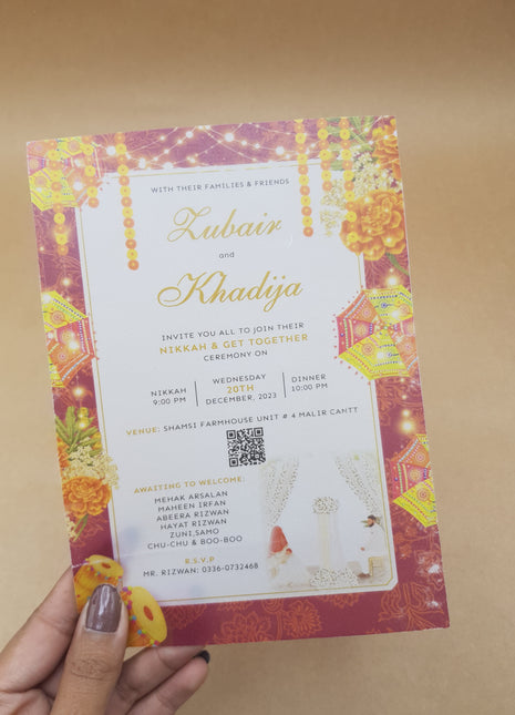 Customized Wedding Cards