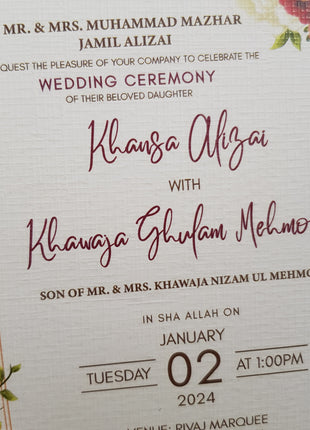 Customized Wedding Cards