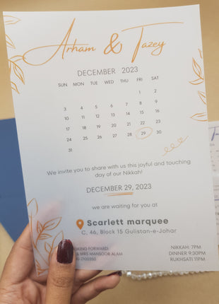 Customized Wedding Card