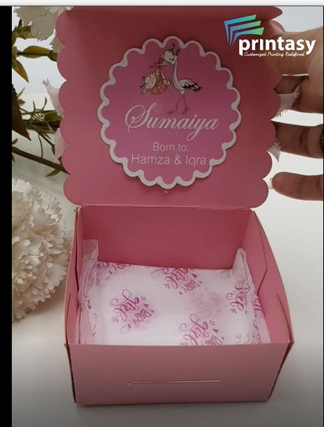 Baby Birth Announcement Boxes in Pakistan | Customized Methai & Sweet Boxes – Lowest Price