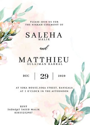 Customized Wedding Cards