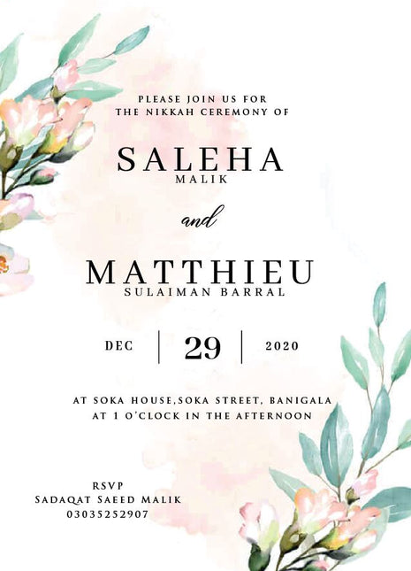 Customized Wedding Cards