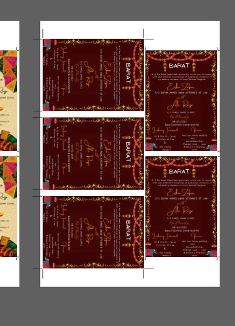 Customized Wedding Cards