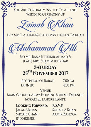 Customized Wedding Cards