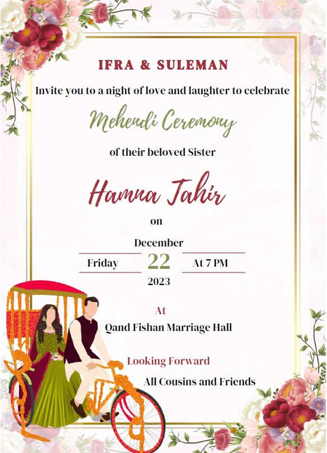 Customized Wedding Cards