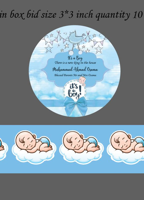 Premium Birth Announcement Tin Boxes – Custom Printed Baby Arrival Gifts & Methie Boxes in Pakistan