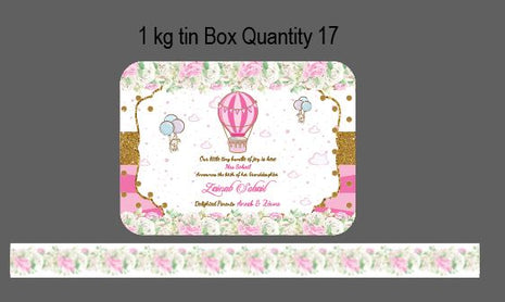 Premium Birth Announcement Tin Boxes – Custom Printed Baby Arrival Gifts & Methie Boxes in Pakistan