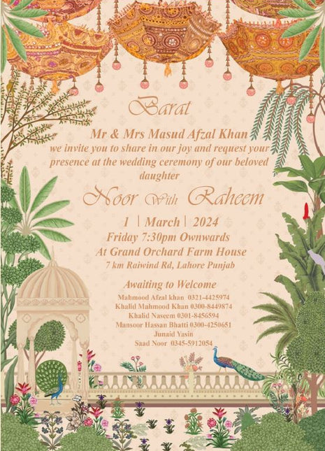 Customized Wedding Card