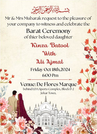 Customized Wedding Card