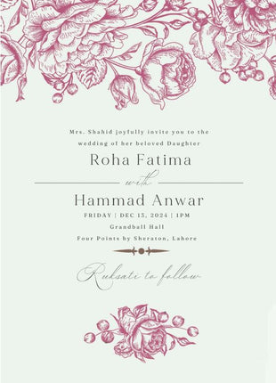 Customized Wedding Card