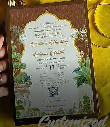 Customized Wedding Card