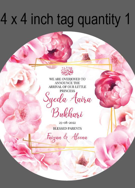 Premium Birth Announcement Tin Boxes – Custom Printed Baby Arrival Gifts & Methie Boxes in Pakistan