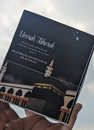 Hajj and Umrah Rectangular Card boxes