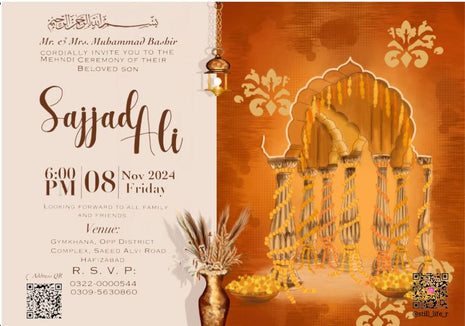 Customized Wedding Card