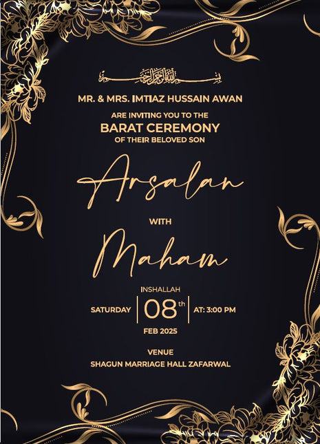 Customized Wedding Card