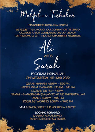 Customized Wedding Card