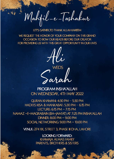 Customized Wedding Card