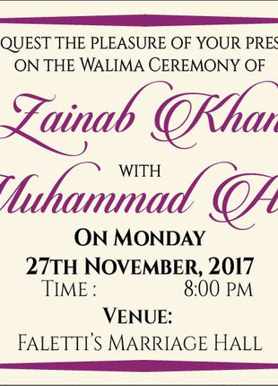 Customized Wedding Cards