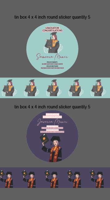 Graduation Tin Bid Box