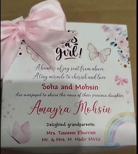Baby Birth Announcement Boxes in Pakistan | Customized Methai & Sweet Boxes – Lowest Price