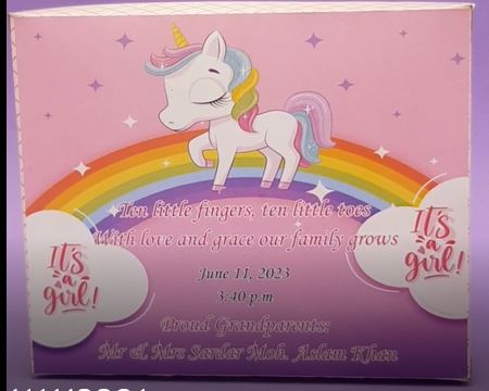Baby Birth Announcement Boxes in Pakistan | Customized Methai & Sweet Boxes – Lowest Price
