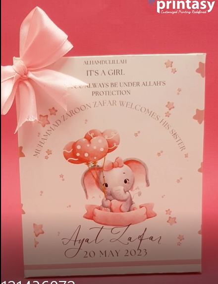 Baby Birth Announcement Boxes in Pakistan | Customized Methai & Sweet Boxes – Lowest Price