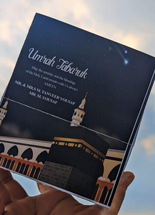 Hajj and Umrah Rectangular Card boxes