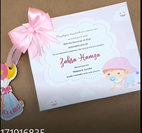 Baby Birth Announcement Boxes in Pakistan | Customized Methai & Sweet Boxes – Lowest Price