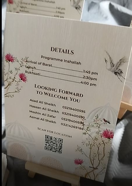 Customized Wedding Card