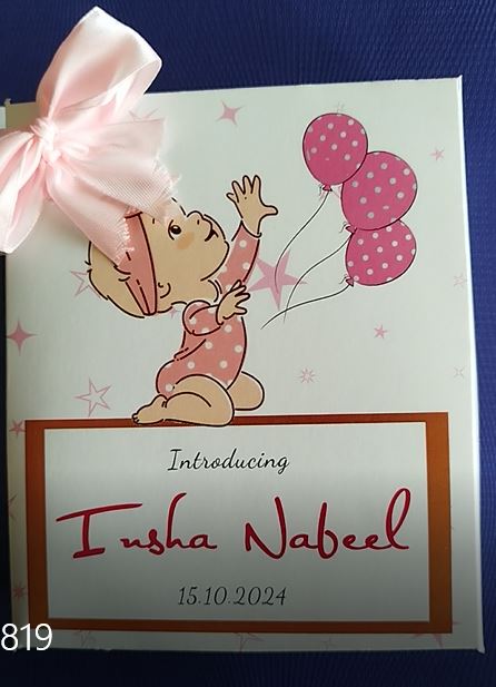 Baby Birth Announcement Boxes in Pakistan | Customized Methai & Sweet Boxes – Lowest Price