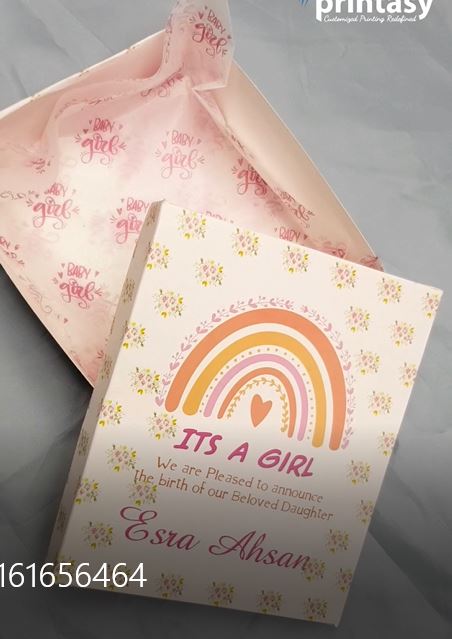 Baby Birth Announcement Boxes in Pakistan | Customized Methai & Sweet Boxes – Lowest Price
