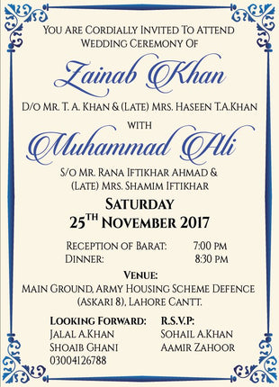 Customized Wedding Cards