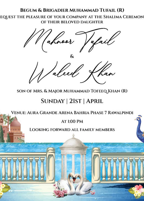 Customized Wedding Card