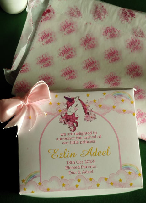 Baby Birth Announcement Boxes in Pakistan | Customized Methai & Sweet Boxes – Lowest Price