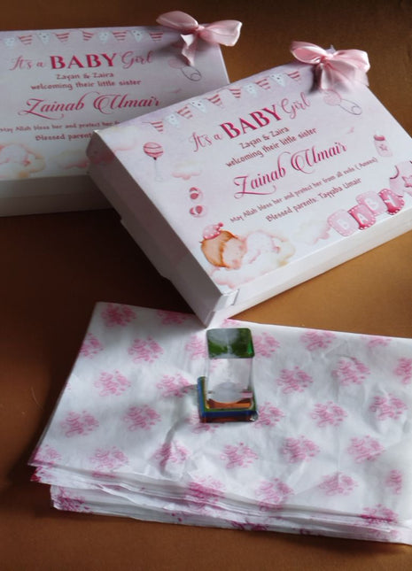 Baby Birth Announcement Boxes in Pakistan | Customized Methai & Sweet Boxes – Lowest Price