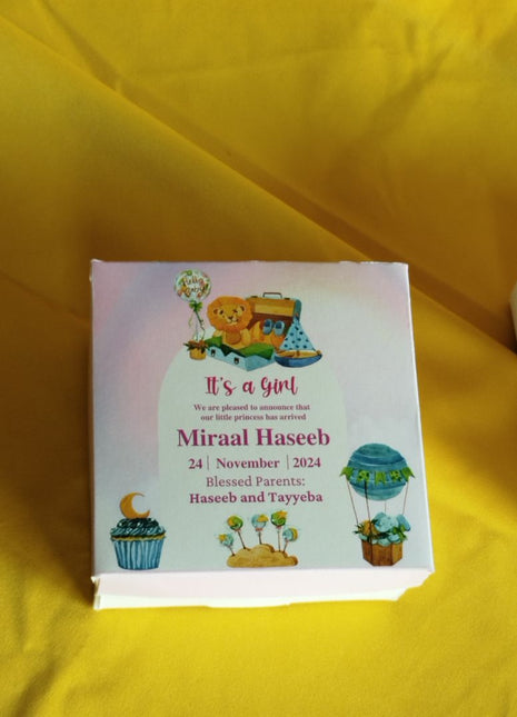 Baby Birth Announcement Boxes in Pakistan | Customized Methai & Sweet Boxes – Lowest Price