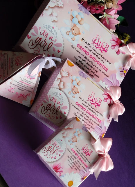 Baby Birth Announcement Boxes in Pakistan | Customized Methai & Sweet Boxes – Lowest Price