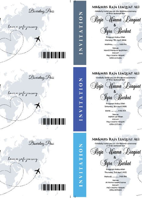 Customized Wedding Cards