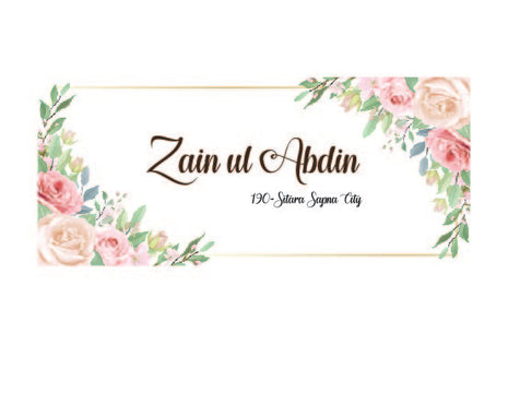 Customized Wedding Money Envelope