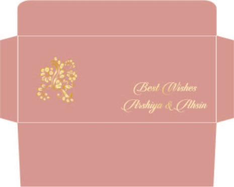 Customized Wedding Money Envelope