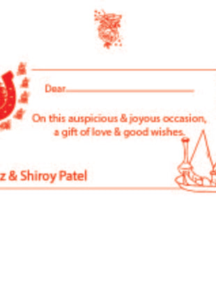 Customized Wedding Money Envelope