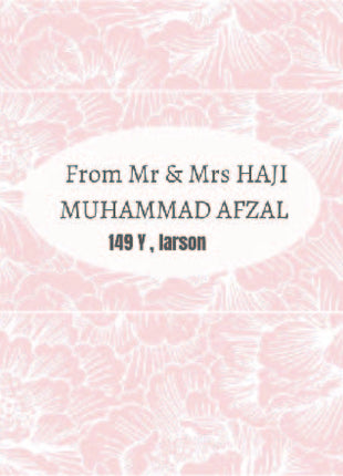 Customized Wedding Money Envelope