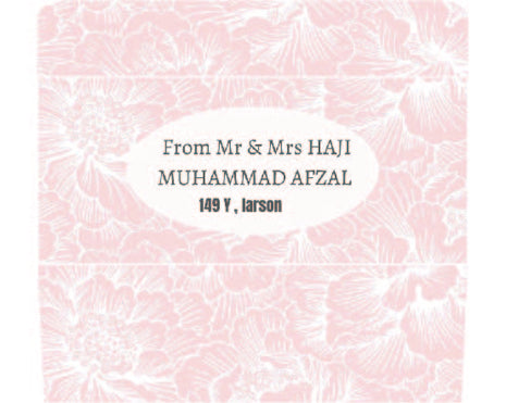 Customized Wedding Money Envelope