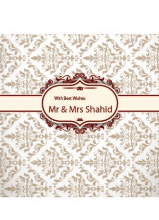 Customized Wedding Money Envelope