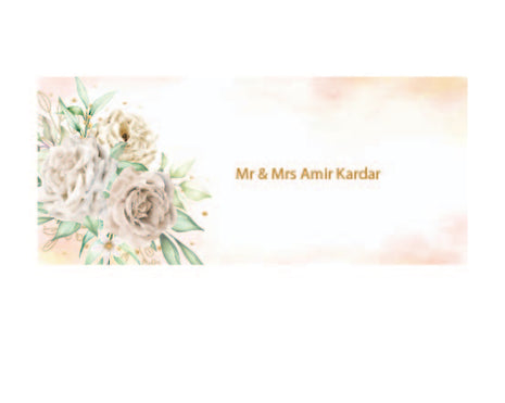 Customized Wedding Money Envelope