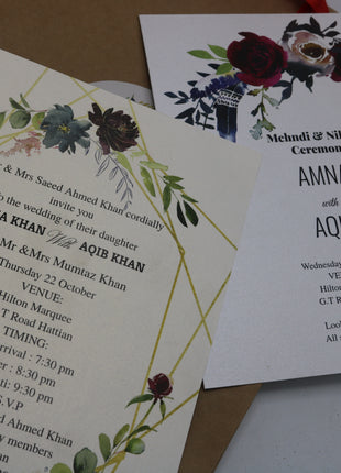 Customized Wedding Card