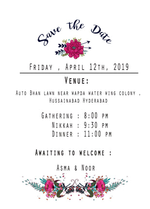 Customized Wedding Cards